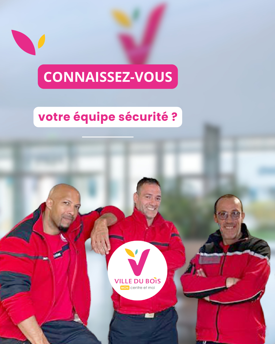L'équipe sécurité du centre