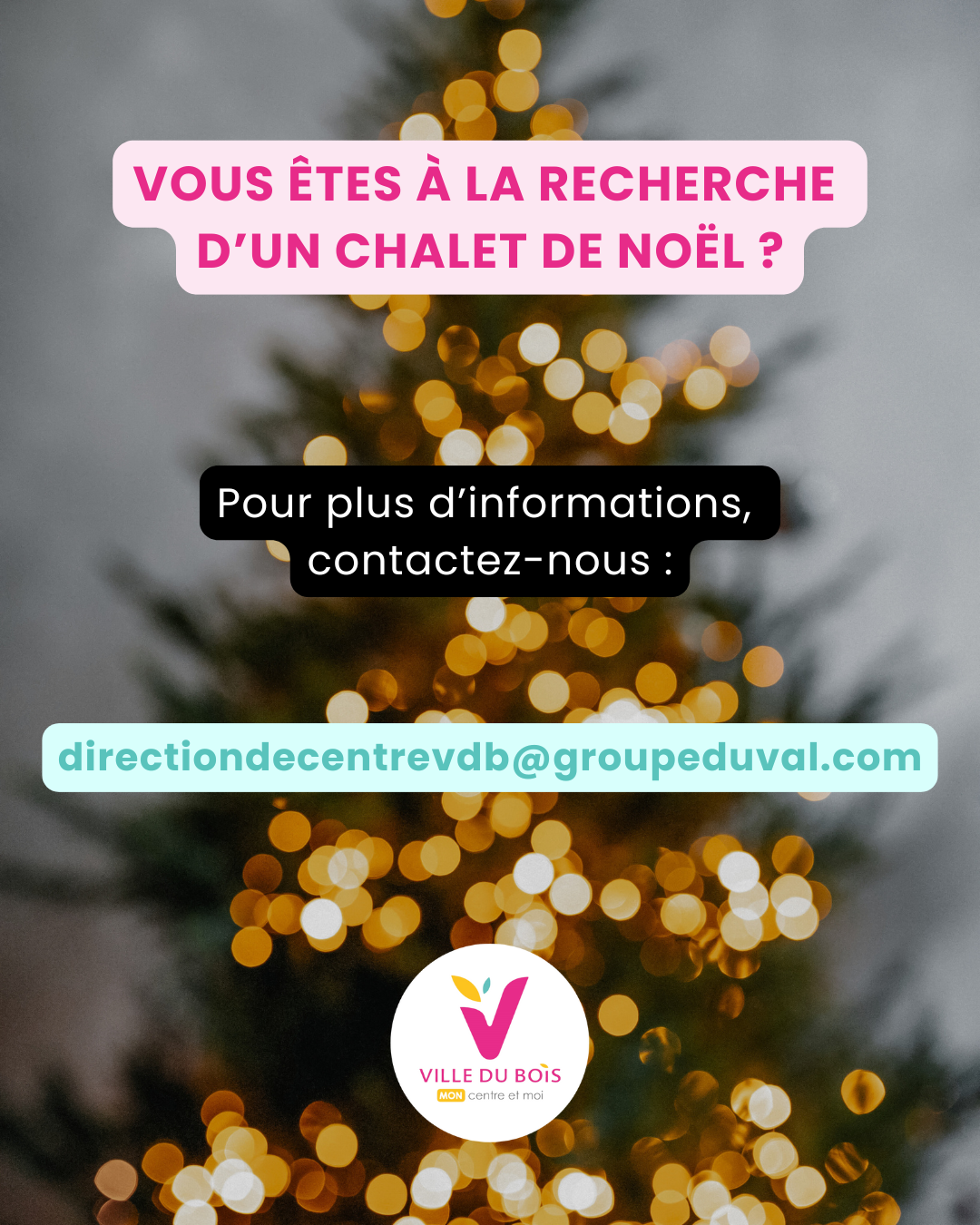 🎄✨ Exposez au Marché de Noël du Centre Commercial La Ville du Bois ! ✨🎄