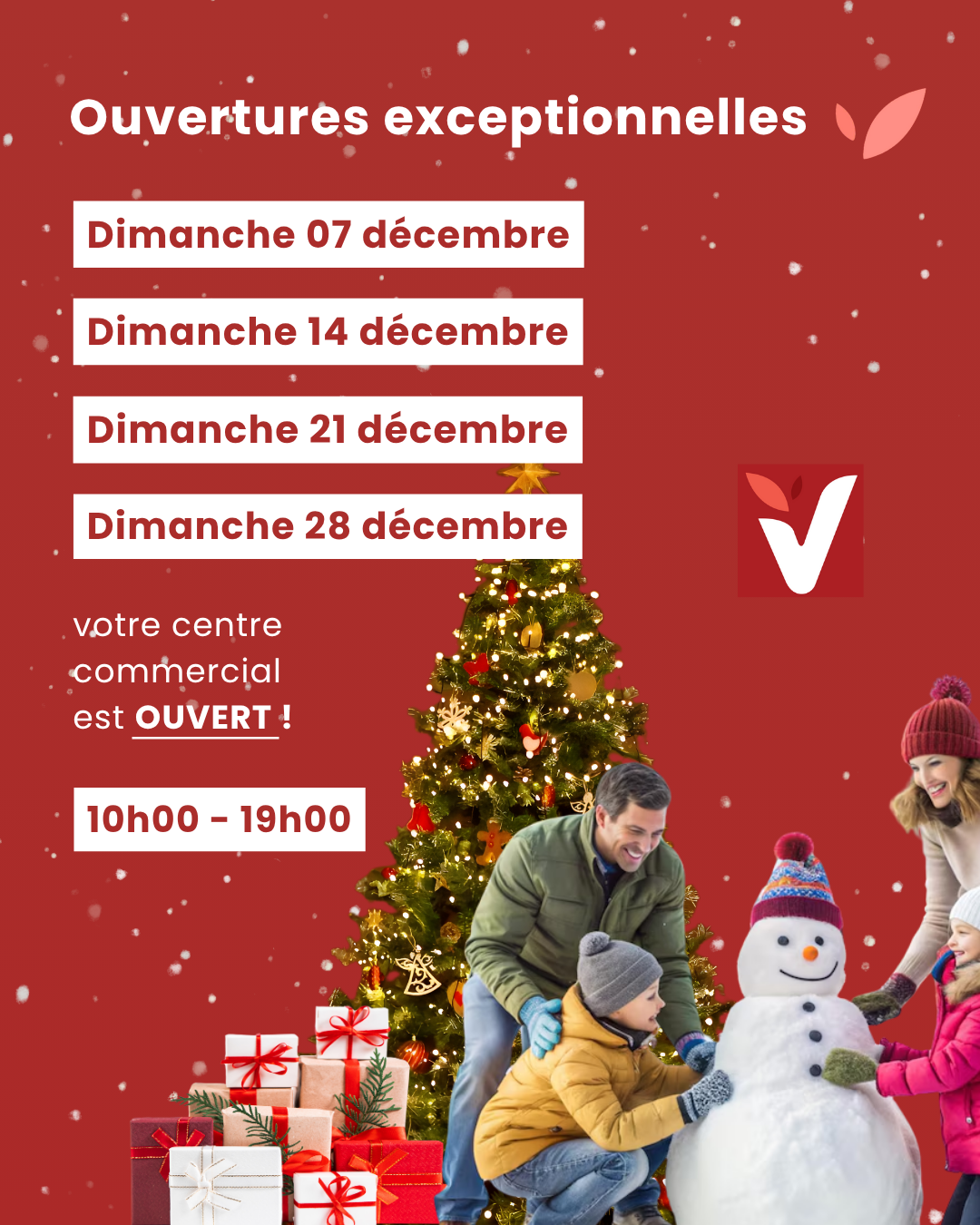 Ouvertures exceptionnelles du mois de décembre !🎄🎁