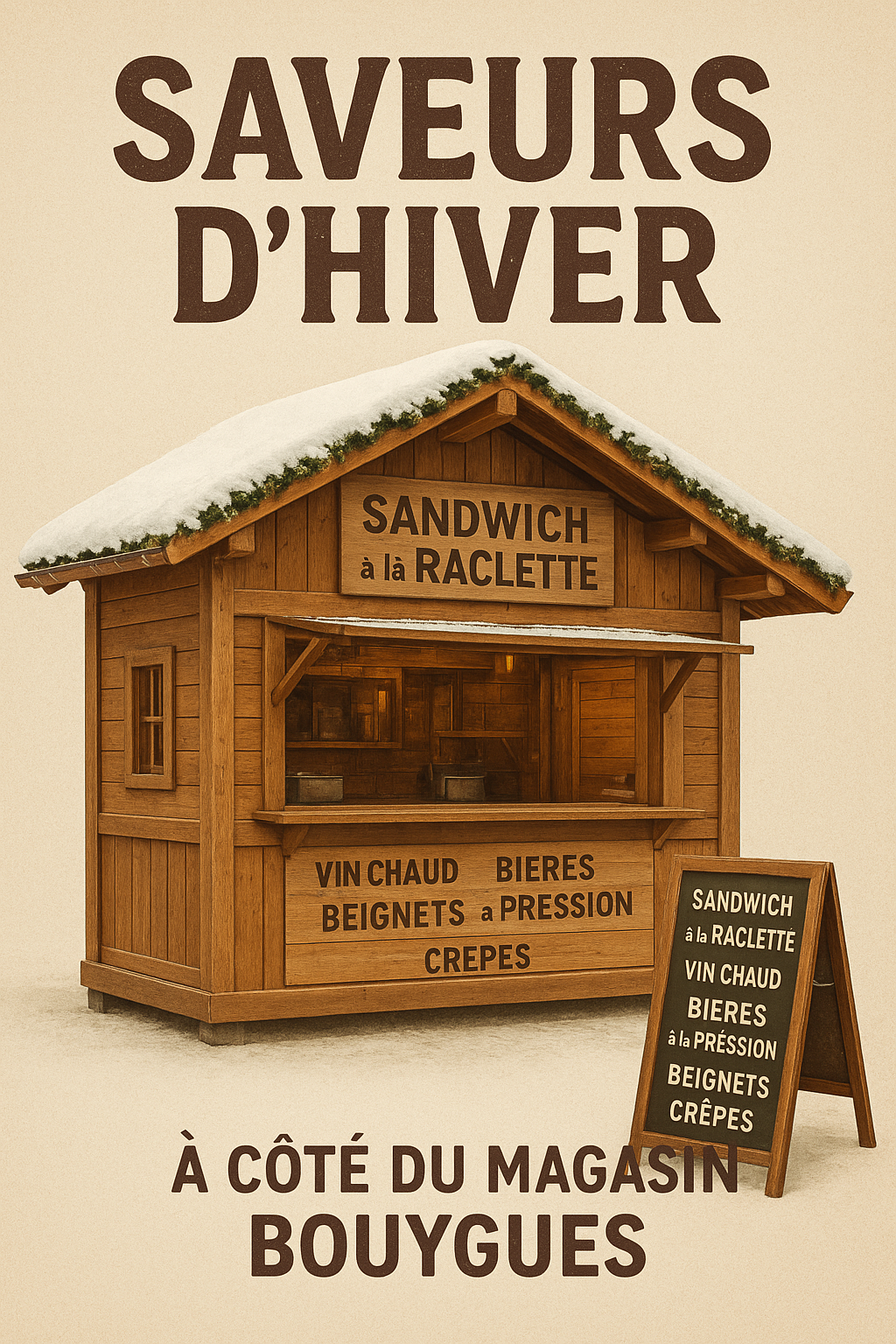 Retrouvez Saveurs d'Hiver au cœur du marché de noël ! 🧀