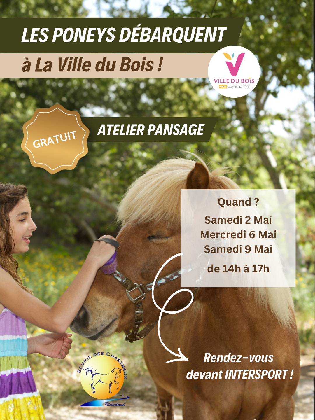 🐴✨ Les poneys débarquent à La Ville du Bois !