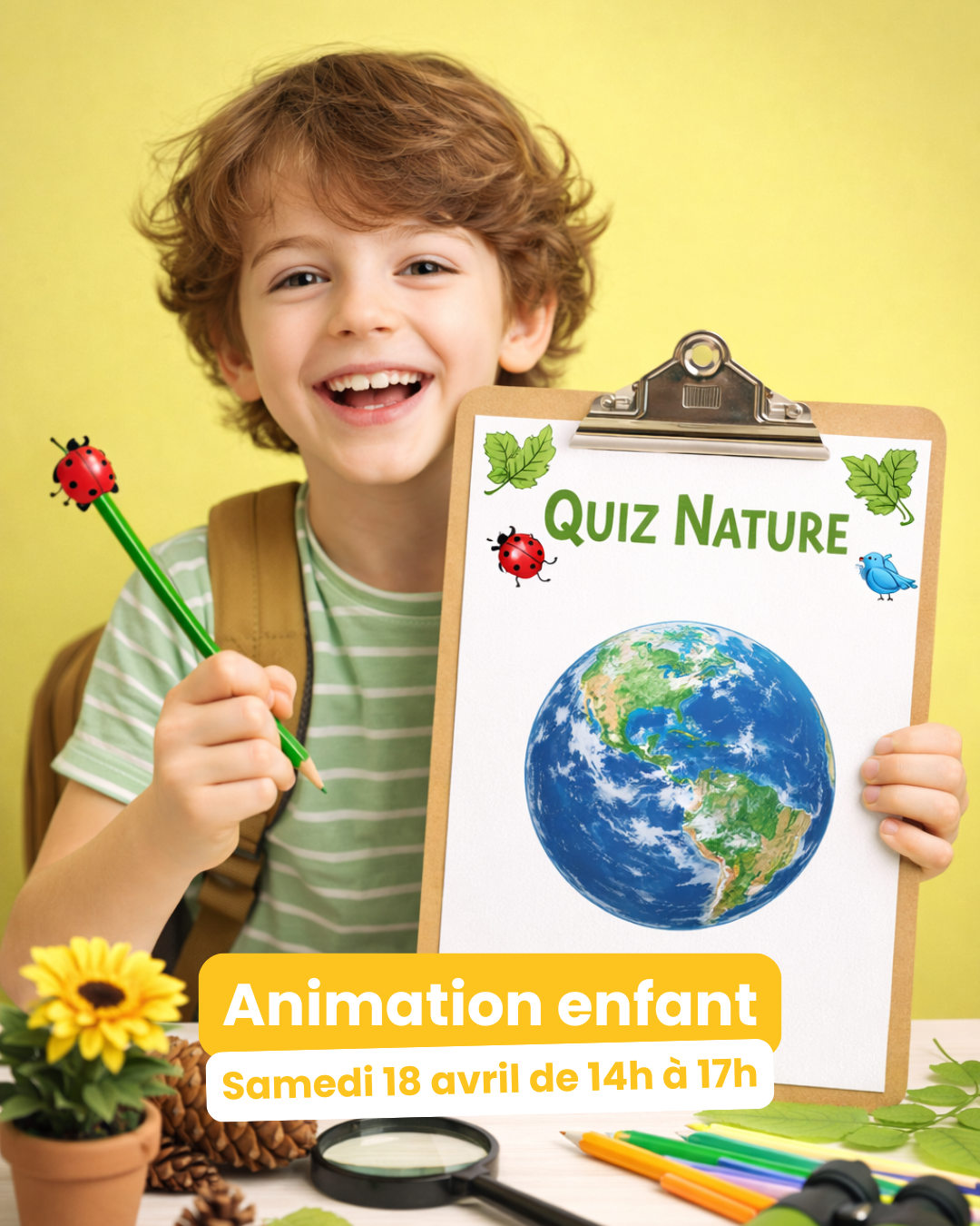 Un quiz nature pour les petits explorateurs 🧠🌿